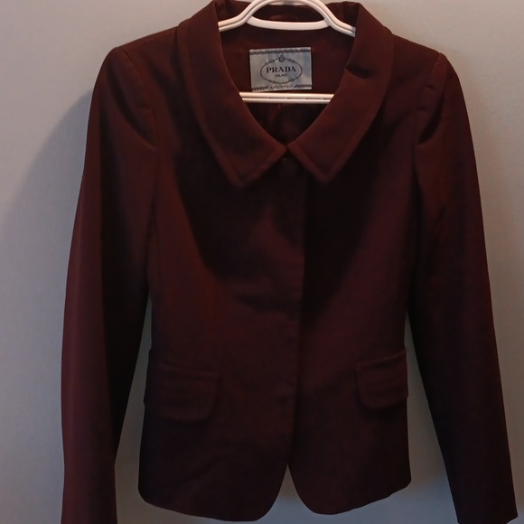 Prada virgin wool eggplant blazer - Picture 5 of 9